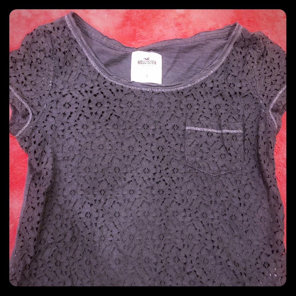 Lacey grey top